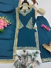 Ssc 730 Heavy Chinon Silk Embroidery Work Plazzo Suits